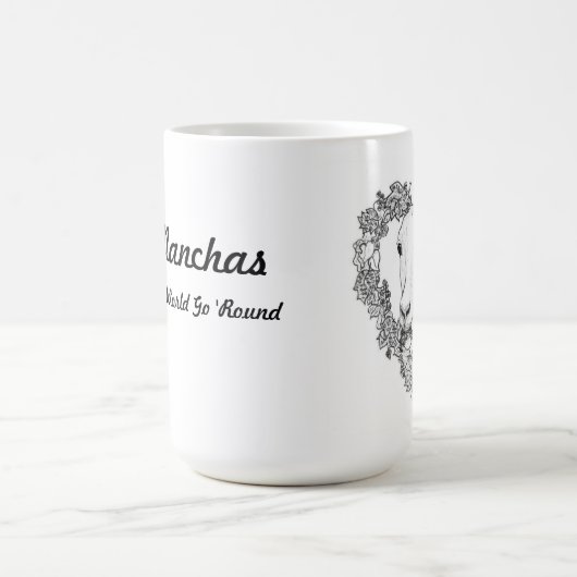 LaMancha Kopf im Herzen Kaffeetasse (Mittel)