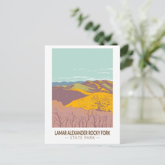 Lamar Alexander Rocky Fork Staat Park Tennessee Postkarte (Stehend Vorderseite)