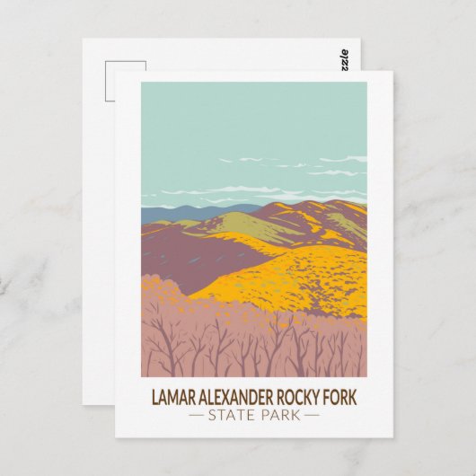Lamar Alexander Rocky Fork Staat Park Tennessee Postkarte (Vorne/Hinten)