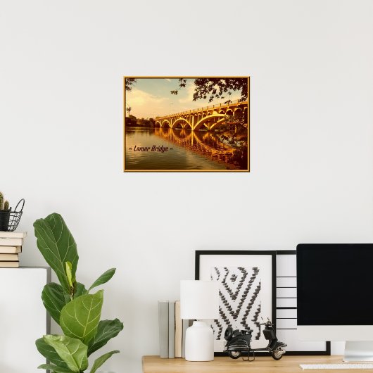 Lamar Bridge Poster (Heimbüro)
