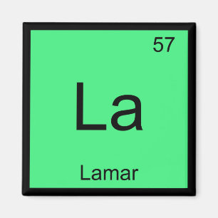 Lamar Name Chemie Element Periodensystem Magnet