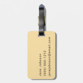 Lamar Valley Bison Yellowstone Nationalpark Gepäckanhänger (Rückseite vertikal)