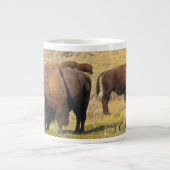Lamar Valley Bison Yellowstone Nationalpark Jumbo-Tasse (Vorderseite)