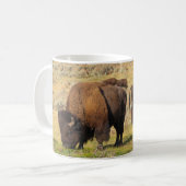 Lamar Valley Bison Yellowstone Nationalpark Kaffeetasse (Vorderseite Links)