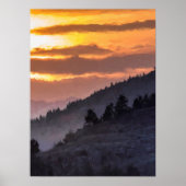 Lamar Valley Sunset Poster (Vorne)
