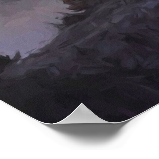 Lamar Valley Sunset Poster (Ecke)