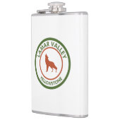 Lamar Valley Yellowstone Wolf Flachmann (Links)