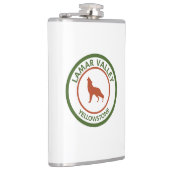 Lamar Valley Yellowstone Wolf Flachmann (Rechts)