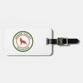 Lamar Valley Yellowstone Wolf Gepäckanhänger (Vorderseite horizontal)