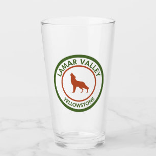 Lamar Valley Yellowstone Wolf Glas