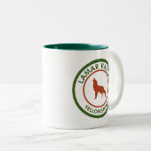 Lamar Valley Yellowstone Wolf Zweifarbige Tasse (VorderseiteRechts)