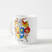 Lamas-Familienwappen Kaffeetasse (Vorderseite Links)