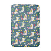 Lamas im Sonnenbrille-Muster Badematte (Vorderseite Vertikal)