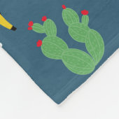 Lamas im Sonnenbrille-Muster Fleecedecke (Ecke)