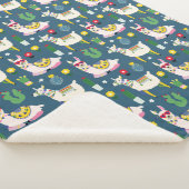 Lamas im Sonnenbrille-Muster Sherpadecke (3/4)