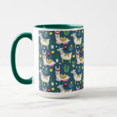 Lamas im Sonnenbrille-Muster Tasse (Links)