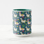 Lamas im Sonnenbrille-Muster Tasse (Zentrum)
