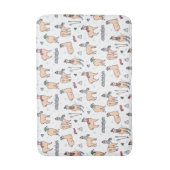 Lamas in Hut-u. Schal-Ski fahrendem Muster Badematte (Vorderseite Vertikal)