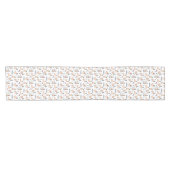 Lamas in Hut-u. Schal-Ski fahrendem Muster Kurzer Tischläufer (Horizontal)