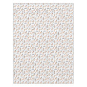 Lamas in Hut-u. Schal-Ski fahrendem Muster Tischdecke (Vorderseite)