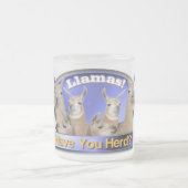 Lamas LASSEN SIE IN HERDEN LEBEN? WORTSPIEL Mattglastasse (Mittel)