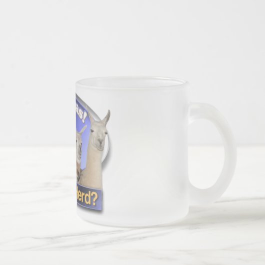 Lamas LASSEN SIE IN HERDEN LEBEN? WORTSPIEL Mattglastasse (Rechts)