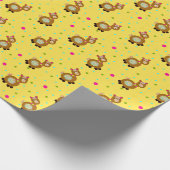 Lamas-Muster Geschenkpapier (Ecke)