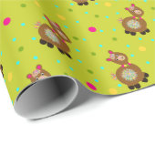 Lamas-Papier Geschenkpapier (Rolleneckpunkt)