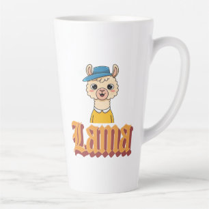Lamas Schönheit im Detail Milchtasse