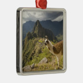 Lamas und ein Blick über Machu Picchu, Silbernes Ornament (Rechts)