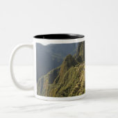 Lamas und ein Blick über Machu Picchu, Zweifarbige Tasse (Links)