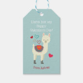 Lamas Valentinstag Geschenkanhänger (Vorderseite)
