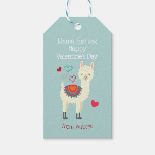 Lamas Valentinstag Geschenkanhänger