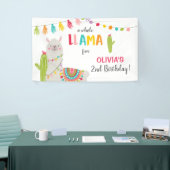 Lamaspaßgeburtstagsfahne Fiesta-Mexikaner-Alpaka Banner (Messeveranstaltung)