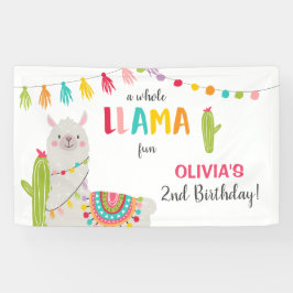 Lamaspaßgeburtstagsfahne Fiesta-Mexikaner-Alpaka Banner