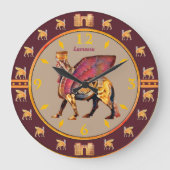Lamassu Acrylic Wall Clock Große Wanduhr (Vorderseite)