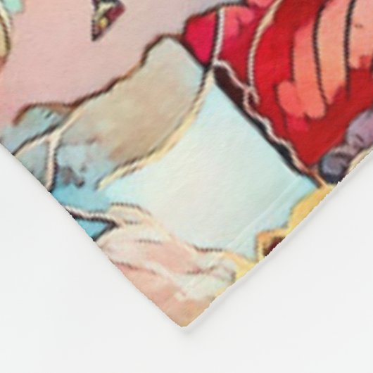 Lamassu Art Fleece Blanket (Ecke)