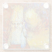 Lamassu Glass Untersetzer (Rückseite)