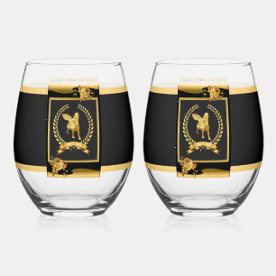Lamassu Gold Trinkbehälter Set Weinglas Ohne Stiel
