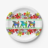 Lamassu in Farbpapier Pappteller (Vorderseite)