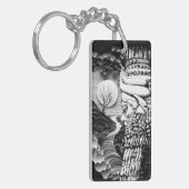 Lamassu-Portrait Akryllischer Schlüsselanhänger (Vorderseite links)