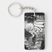 Lamassu-Portrait Akryllischer Schlüsselanhänger (Vorderseite)