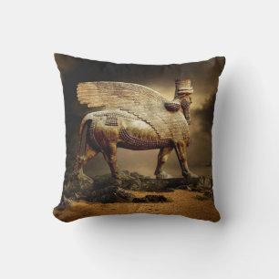 Lamassu Throw Kissen