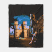 Lamassu und Ishtar Gate Fleece Blanket (Vorderseite)
