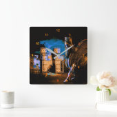 Lamassu und Ishtar Gate Quadratische Wanduhr (Zuhause)