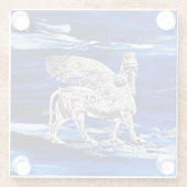 Lamassy Artwork Glass Untersetzer (Rückseite)