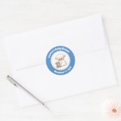 Lamb Baby Dusche Gefallen Stickers Blue Boy (Umschlag)