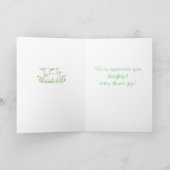 Lamb Baby Dusche Geschenk Vielen Dank Dankeskarte (Innenseite)