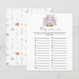 Lamb - Baby name race game