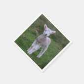 Lamb Baby Sheep Farm Serviette (Ecke)
